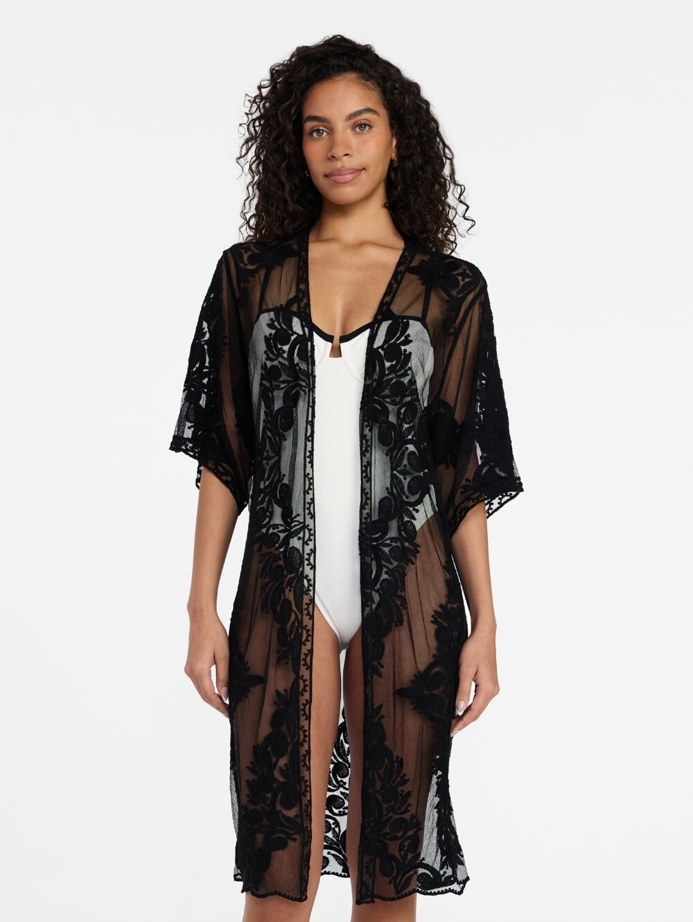 NWT Time And True Women’s Sheer Lace Coverup